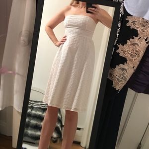 Old Navy white strapless dress